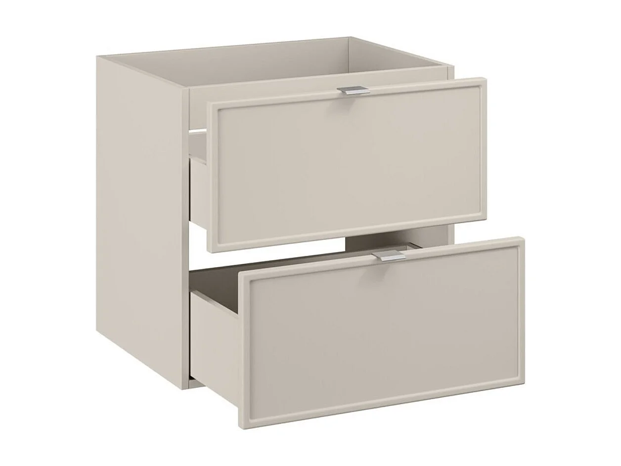 Conjunto BRAZZA: muebles bajo lavabo de 120cm con nichos visibles y cesto para la ropa + encimera para lavabo