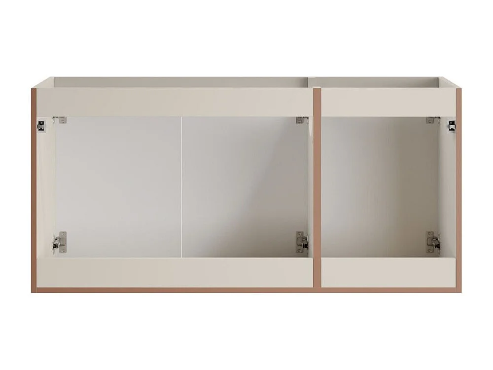 Conjunto de baño BRAZZA: muebles bajo lavabo con armarios de 140cm con nichos visibles + encimera para lavabo