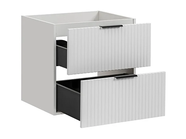 Mueble bajo lavabo NOXERA – 60 cm – 2 cajones – Color blanco mate – Para colgar