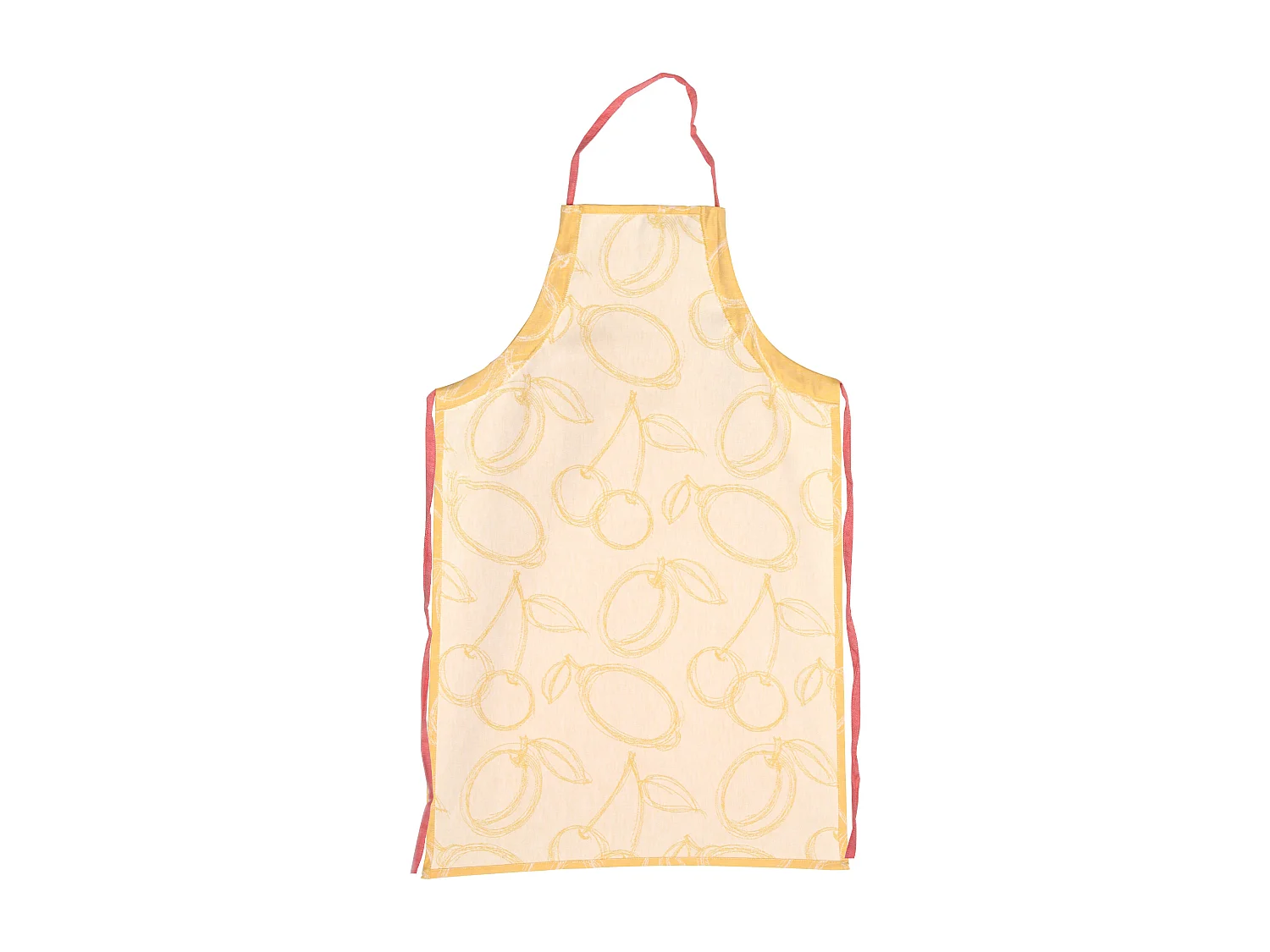 Tablier de cuisine 60x90 cm toile coton LINE Orange