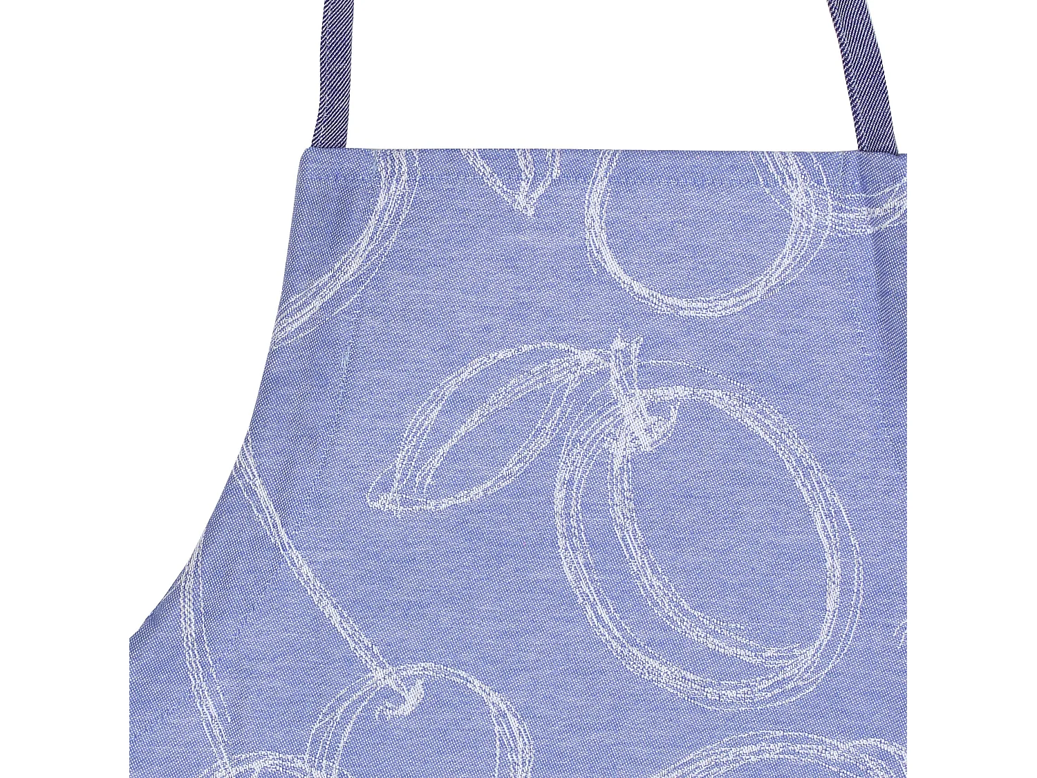 Tablier de cuisine 60x90 cm coton LINE Bleu