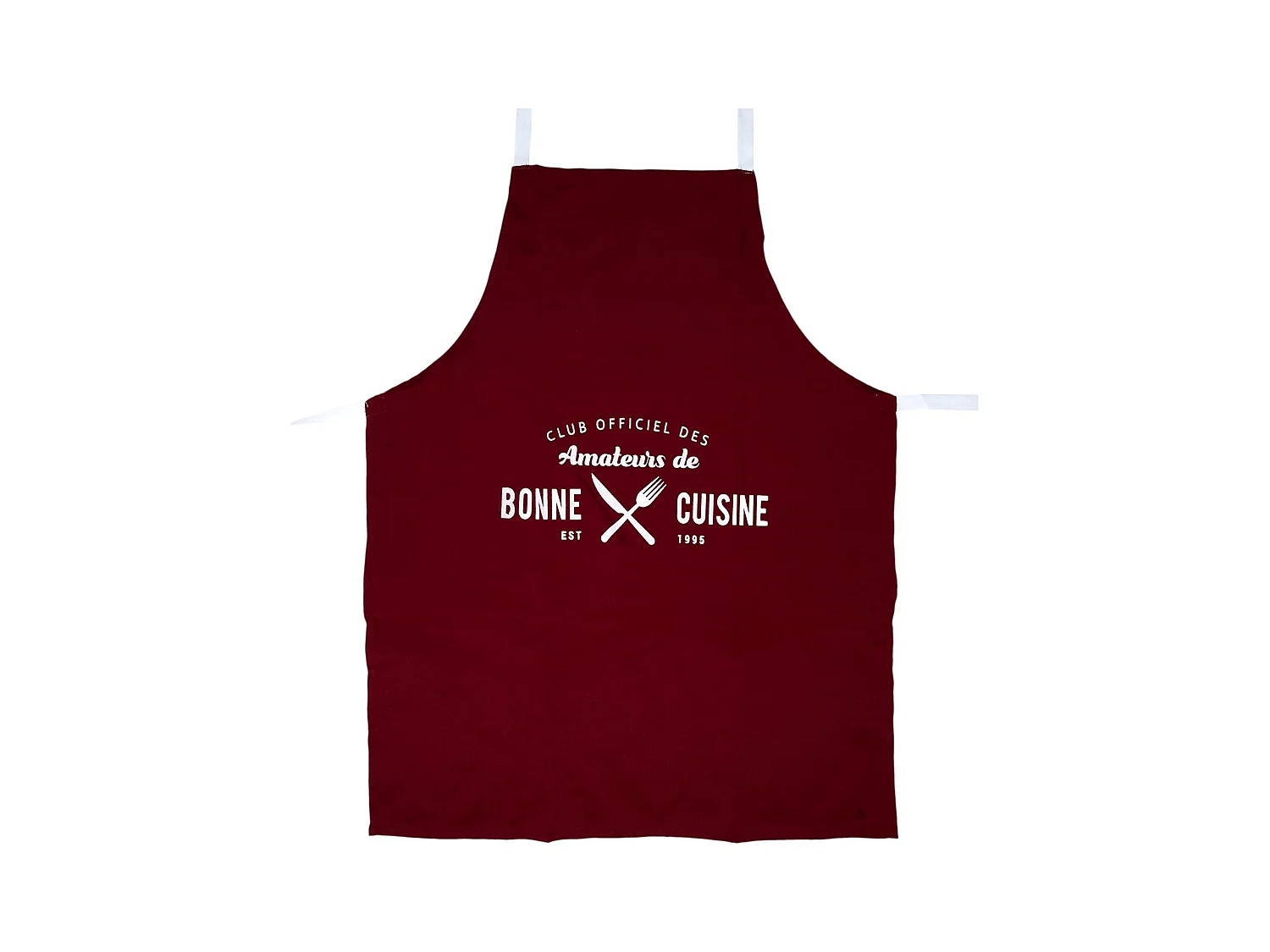 Tablier de cuisine 67x85 cm BRIGADE RAFFINÉ Rouge Bordeaux