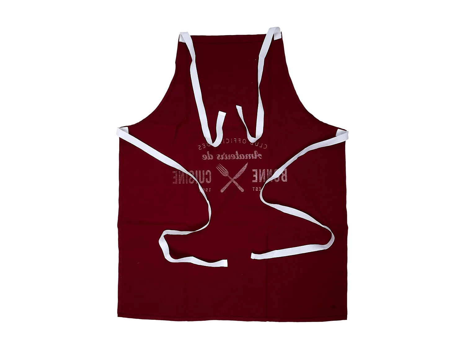 Tablier de cuisine 67x85 cm BRIGADE RAFFINÉ Rouge Bordeaux