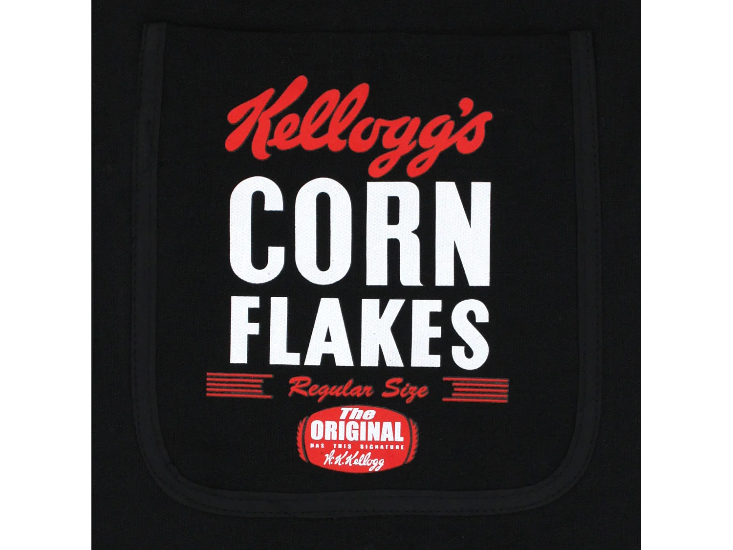 Tablier de cuisine coton Kellogg's CORN FLAKES noir