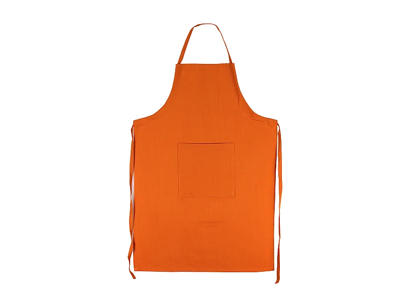 Tablier de cuisine 60x90 cm toile coton PURE KITCHEN APRON Orange