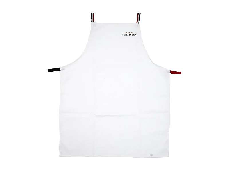 Tablier de cuisine 67x85 cm BRIGADE DES ÉTOILÉS Blanc