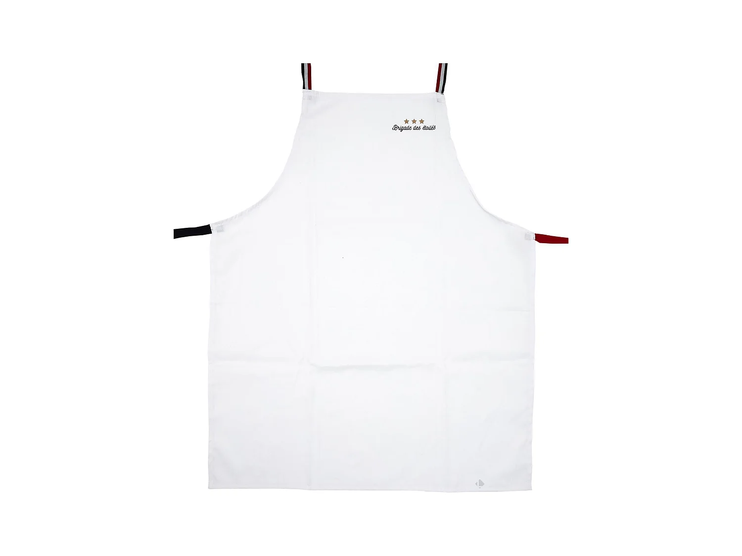 Tablier de cuisine 67x85 cm BRIGADE DES ÉTOILÉS Blanc