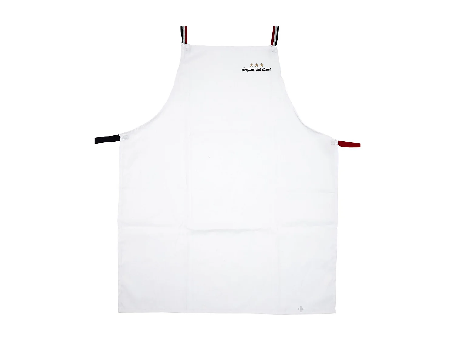 Tablier de cuisine 67x85 cm BRIGADE DES ÉTOILÉS Blanc