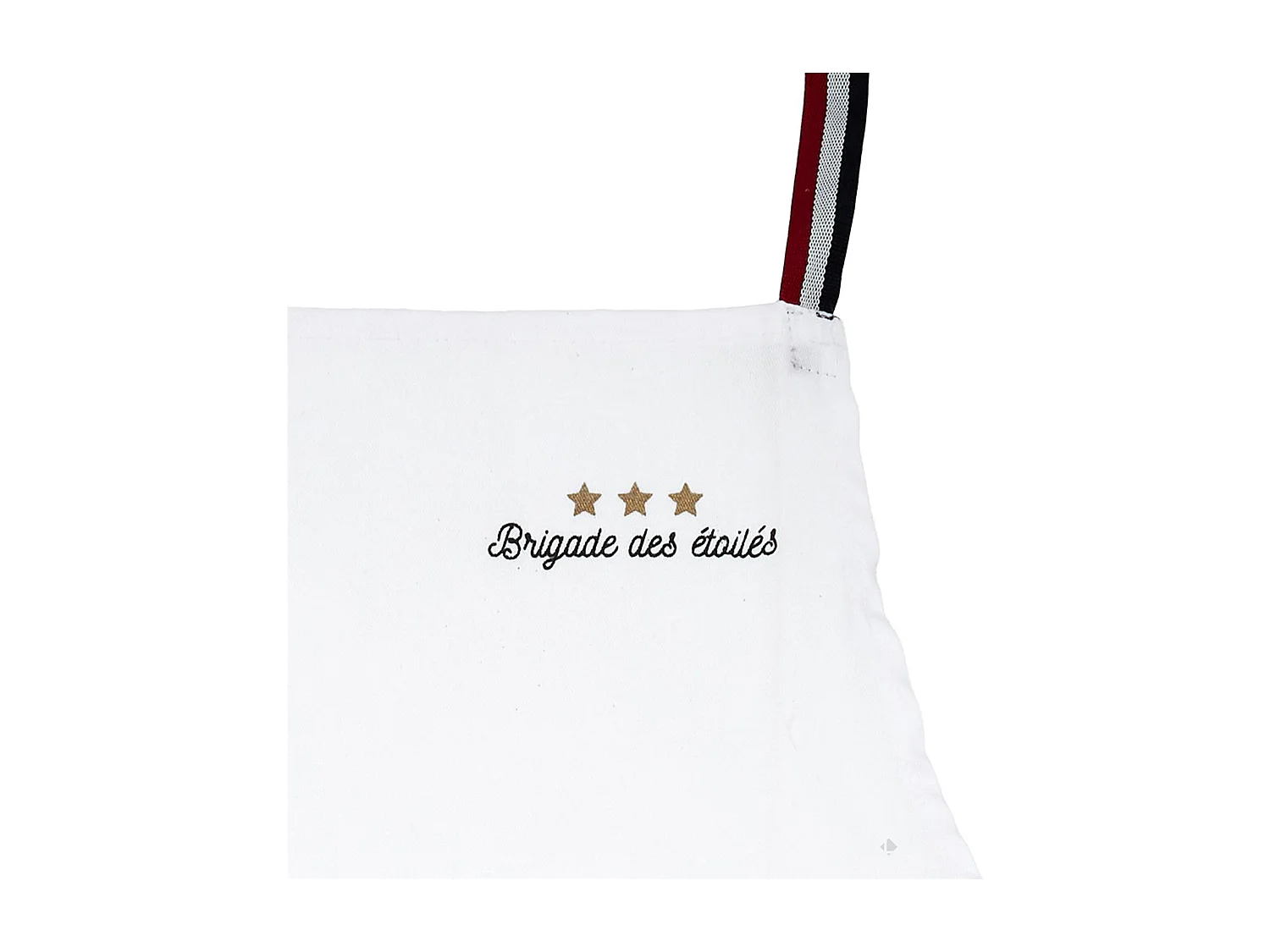 Tablier de cuisine 67x85 cm BRIGADE DES ÉTOILÉS Blanc