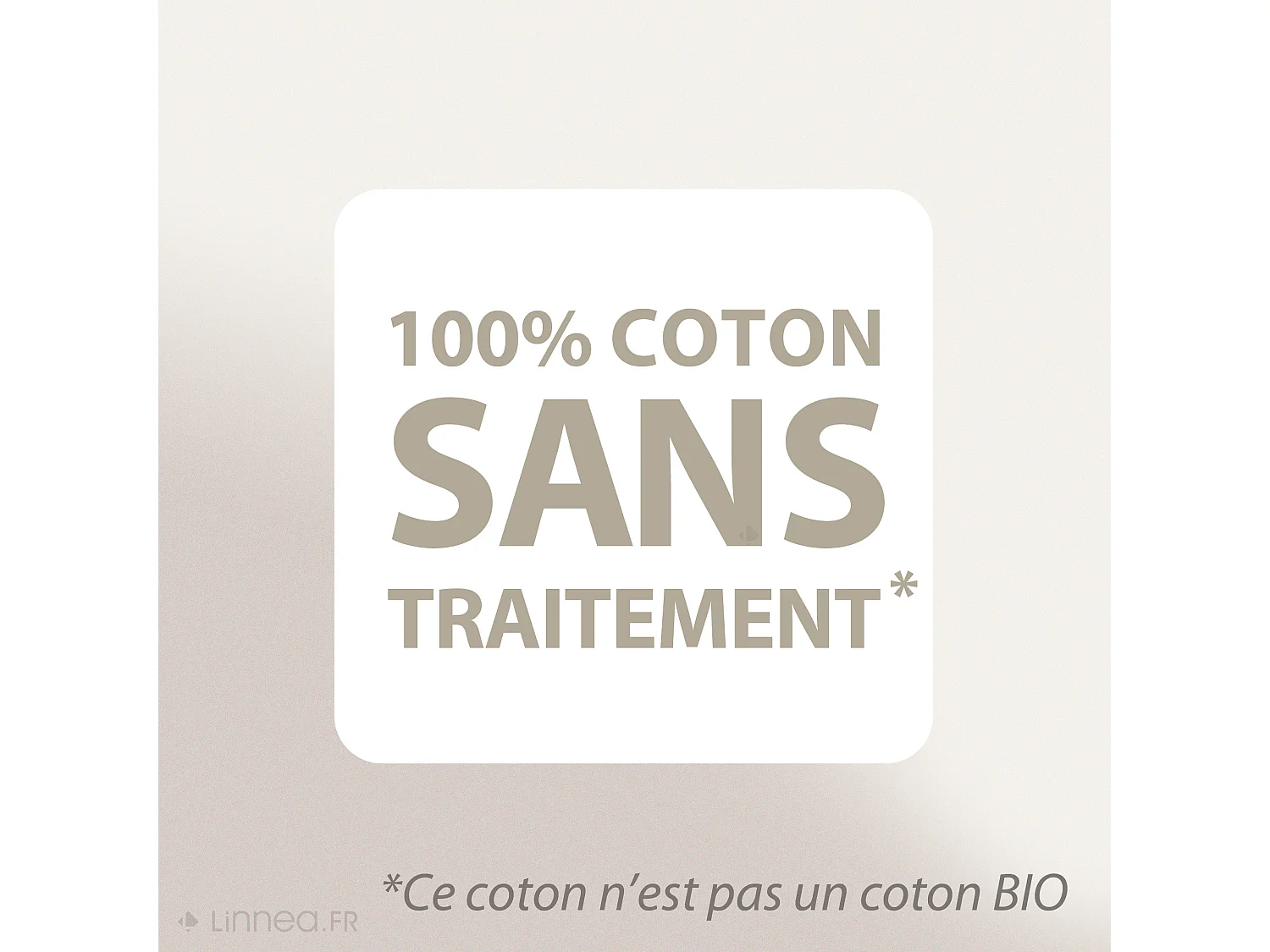 Protège matelas 140x190 cm Bonnet 40cm AUBIN coton gratté 2 faces environ 220g/m²