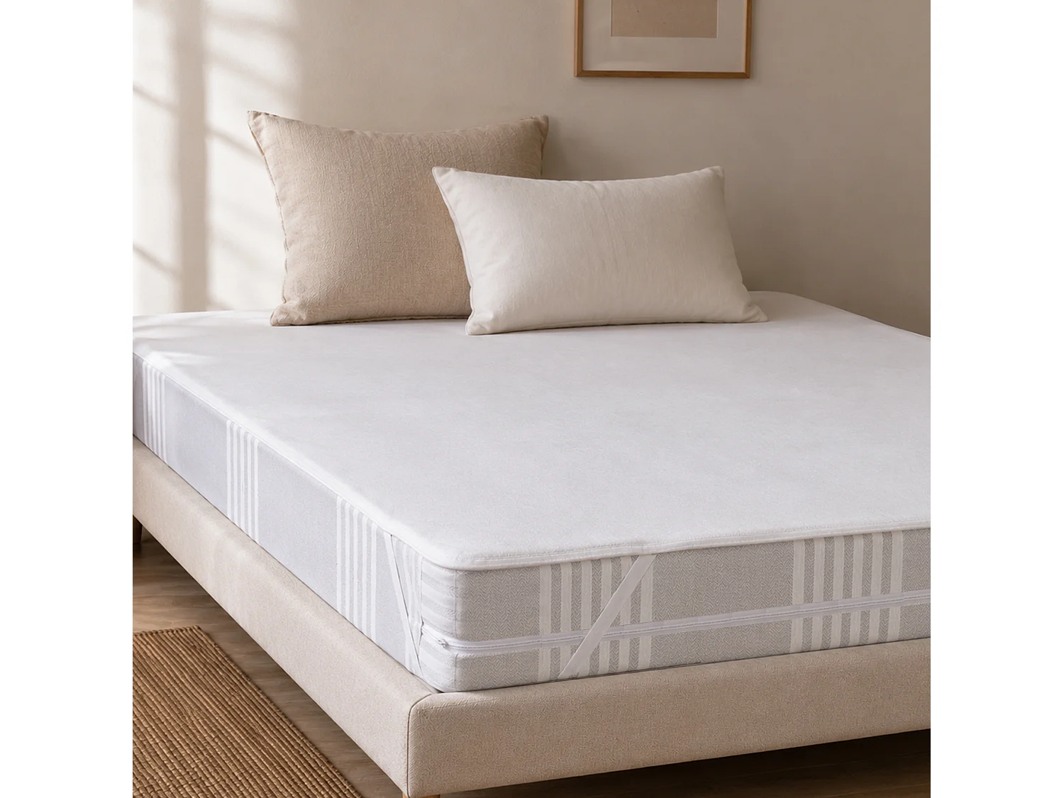 Alèse plate imperméable ARNON 140x190 cm molleton coton contrecollé polyuréthane
