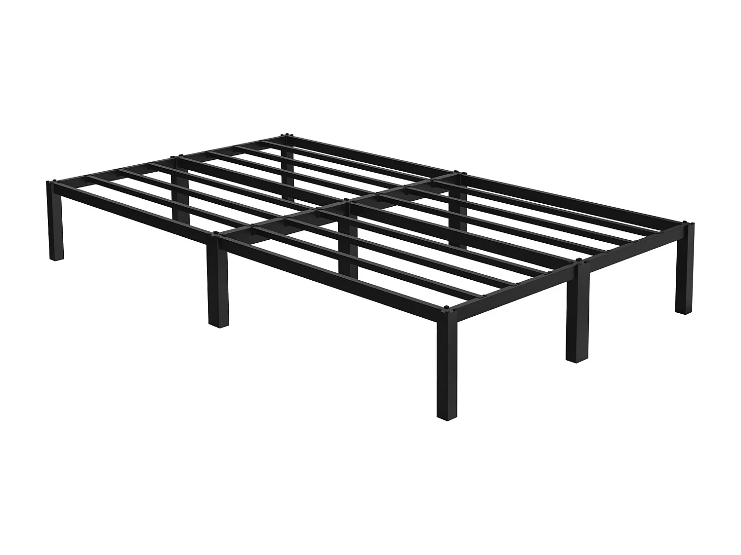 Rete a doghe in acciaio nero camera da letto moderna 120x200 cm ML-DESIGN