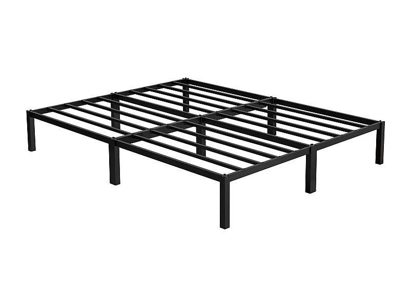 Struttura letto in acciaio nero rete a doghe camera da letto moderna ML-DESIGN