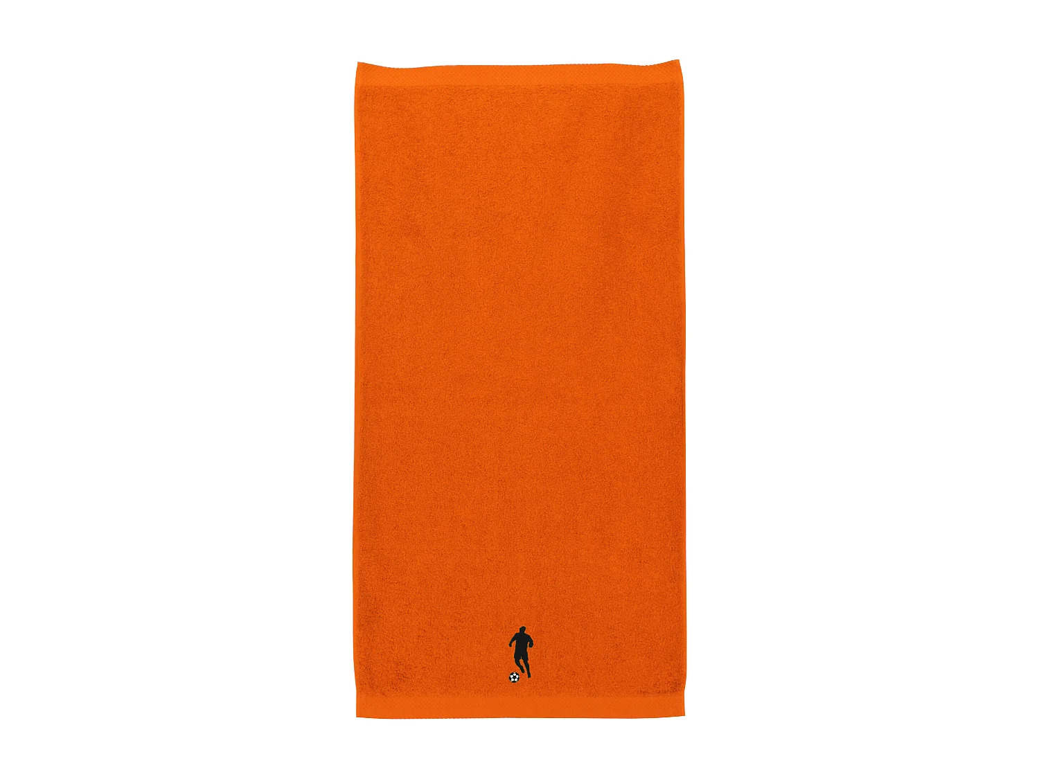 Serviette de toilette 50x100 cm coton 550 g/m2 PURE FOOTBALL Orange Butane