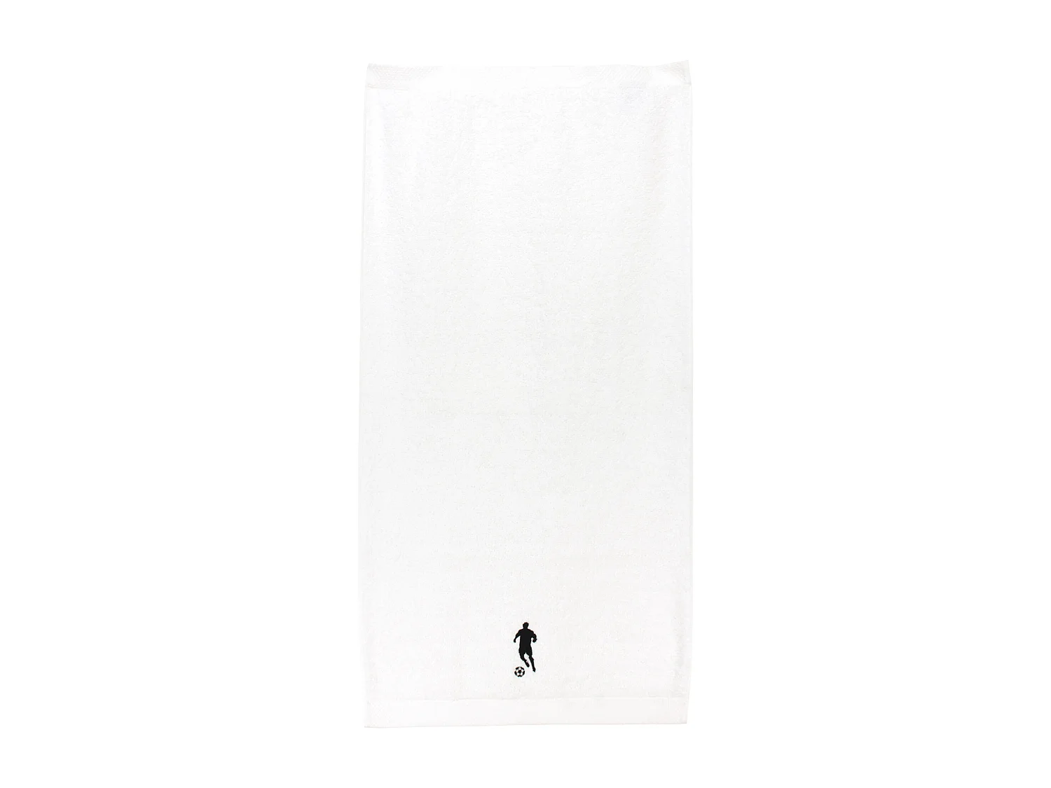Serviette de toilette 50x100 cm coton 550 g/m2 PURE FOOTBALL Blanc