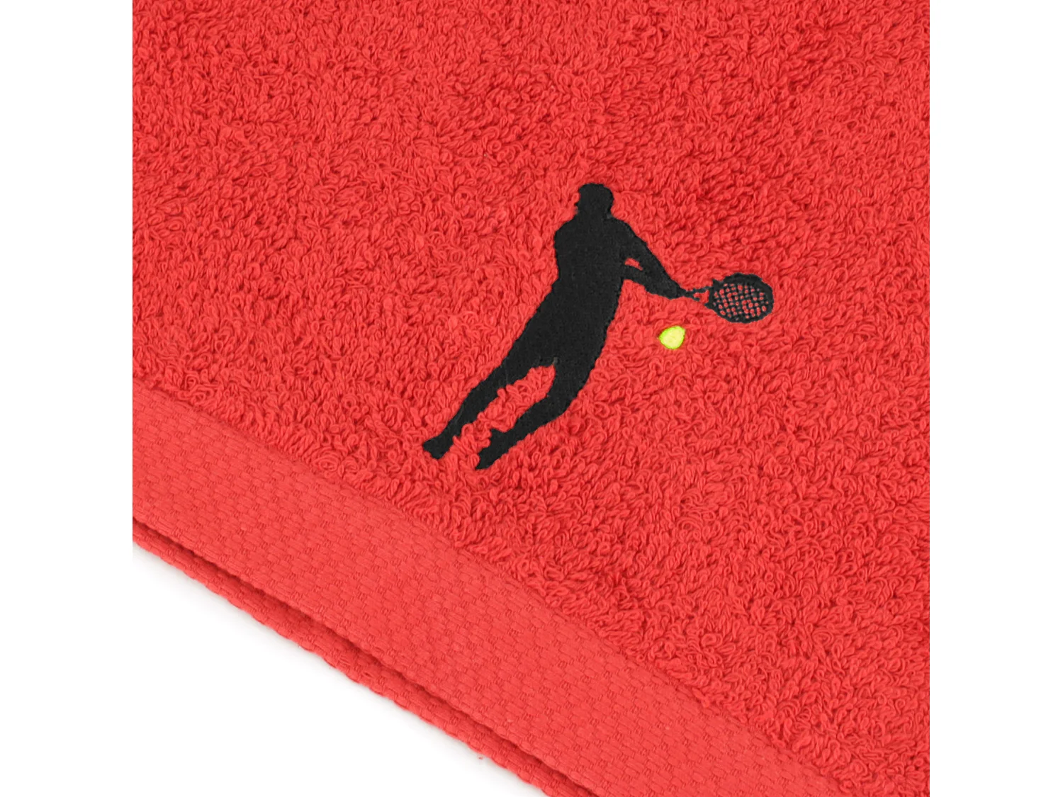 Serviette de toilette 50x100 cm coton 550 g/m2 PURE TENNIS Rouge