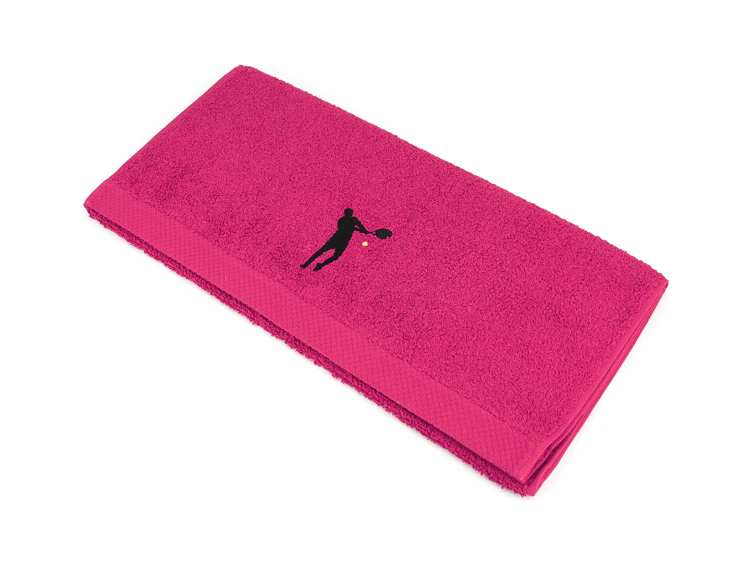 Serviette de toilette 50x100 cm coton 550 g/m2 PURE TENNIS Rose Fuchsia