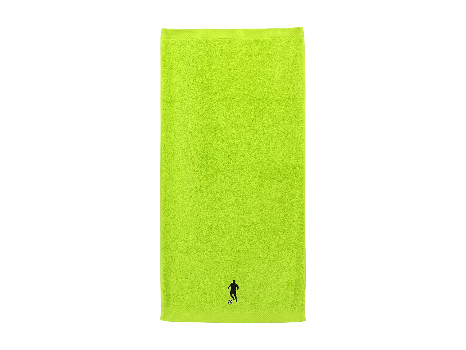 Serviette de toilette 50x100 cm coton 550 g/m2 PURE FOOTBALL Vert Pistache
