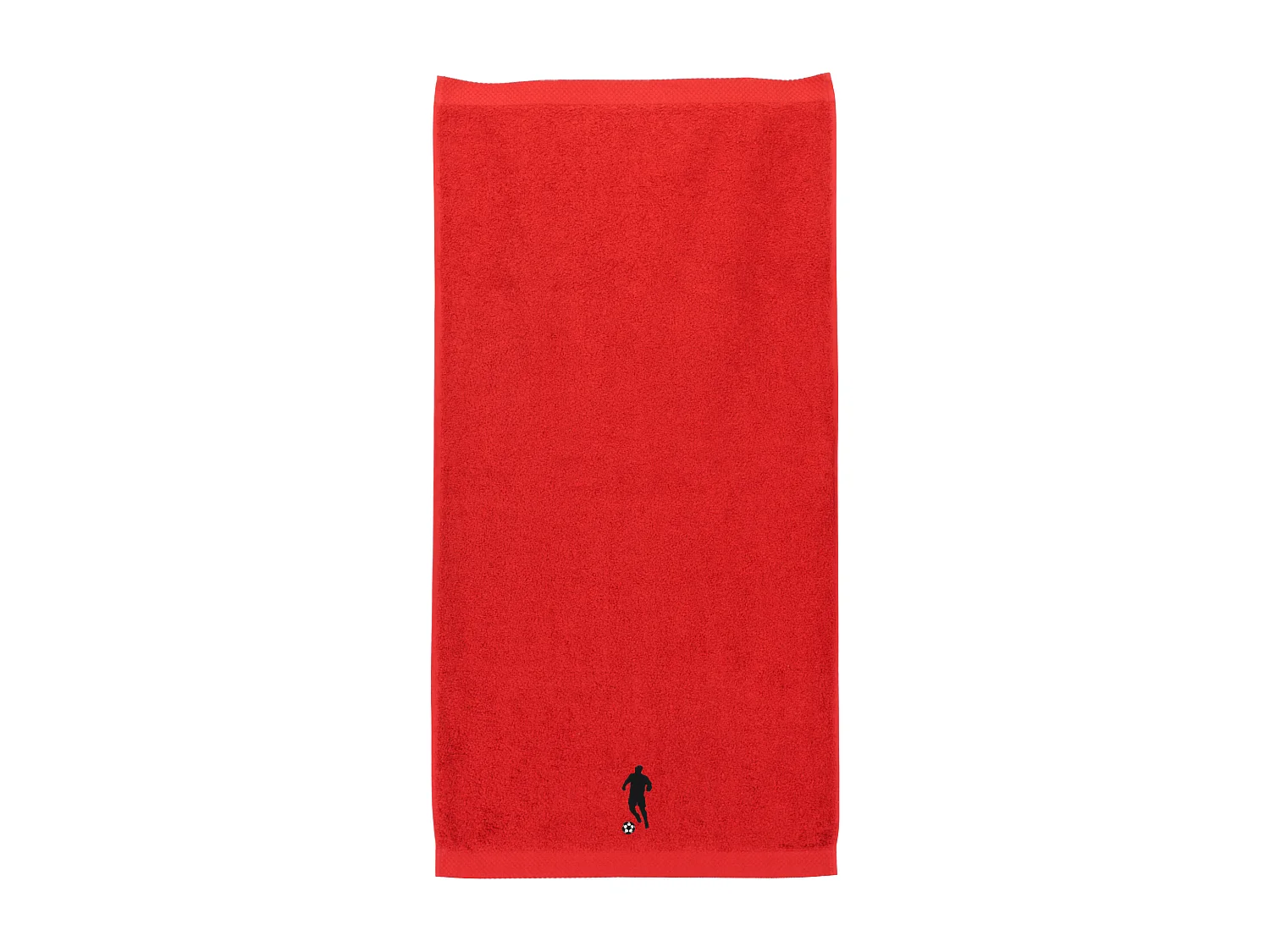 Serviette de toilette 50x100 cm coton 550 g/m2 PURE FOOTBALL Rouge