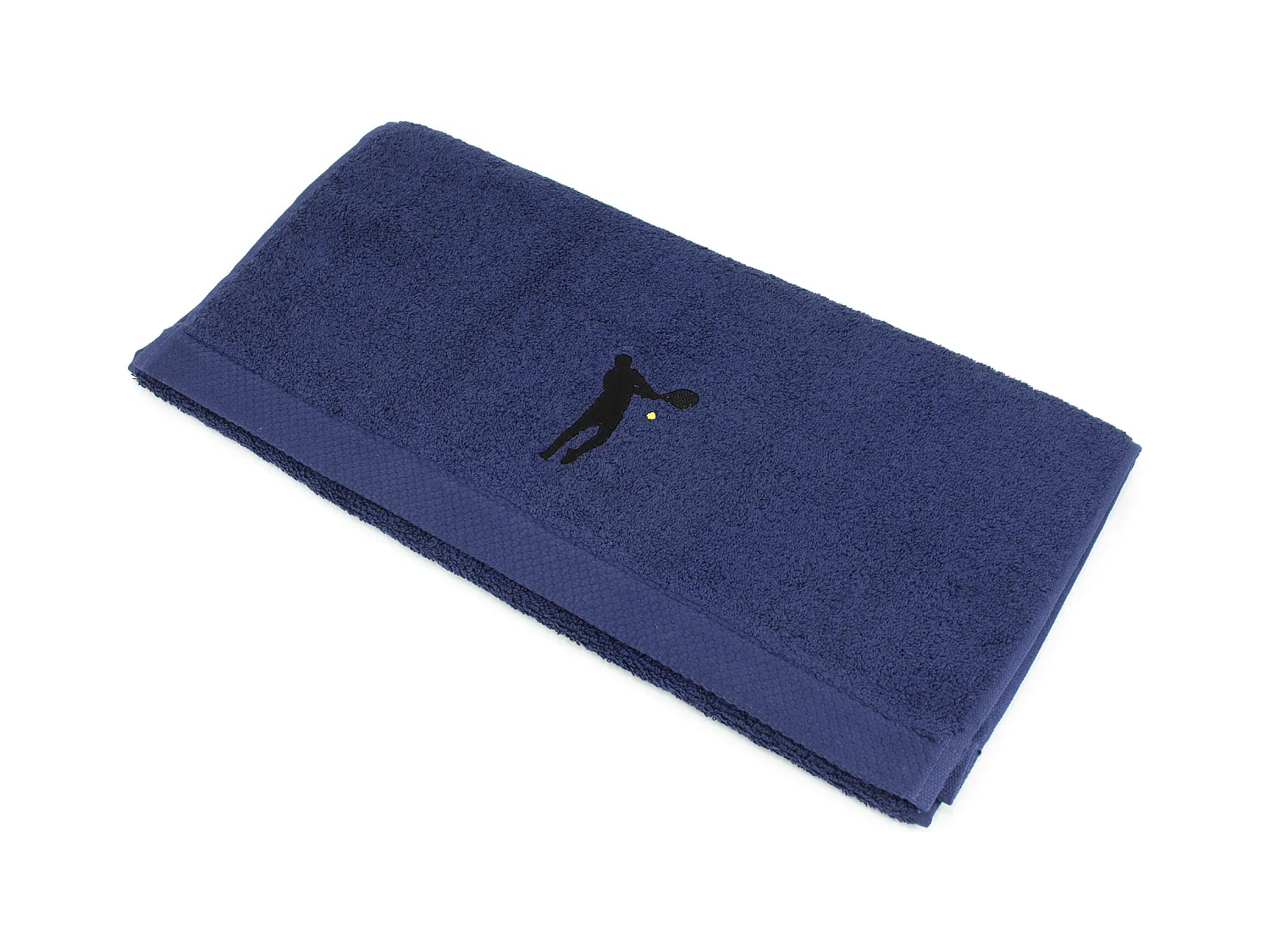 Serviette de toilette 50x100 cm coton 550 g/m2 PURE TENNIS Bleu Marine