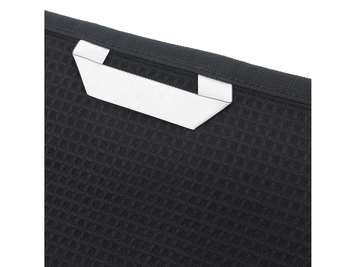 Drap de bain 90x160 cm nid d'abeille PURE WAFFLE 300 g/m² noir