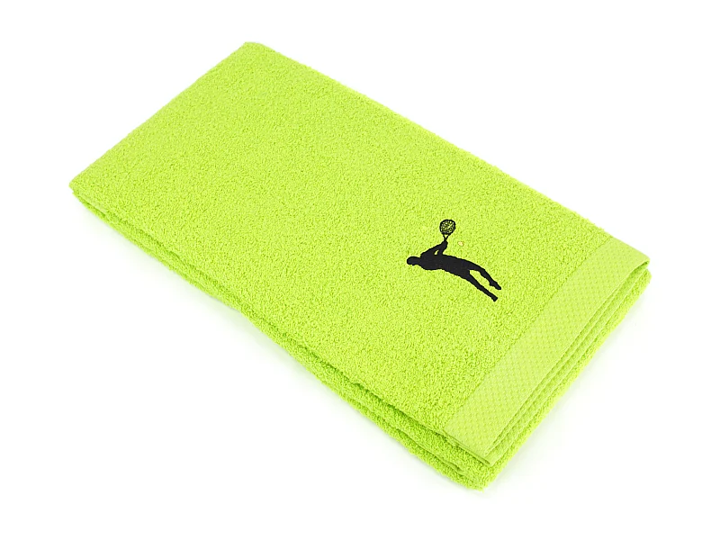 Drap de douche 70x140 cm coton 550 g/m2 PURE TENNIS Vert Pistache