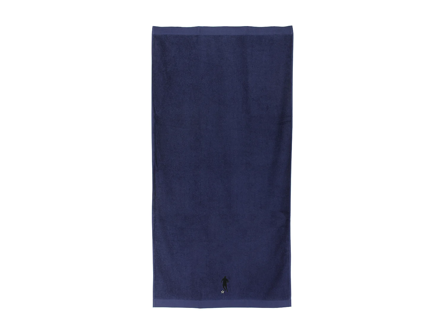 Drap de douche 70x140 cm coton 550 g/m2 PURE FOOTBALL Bleu Marine