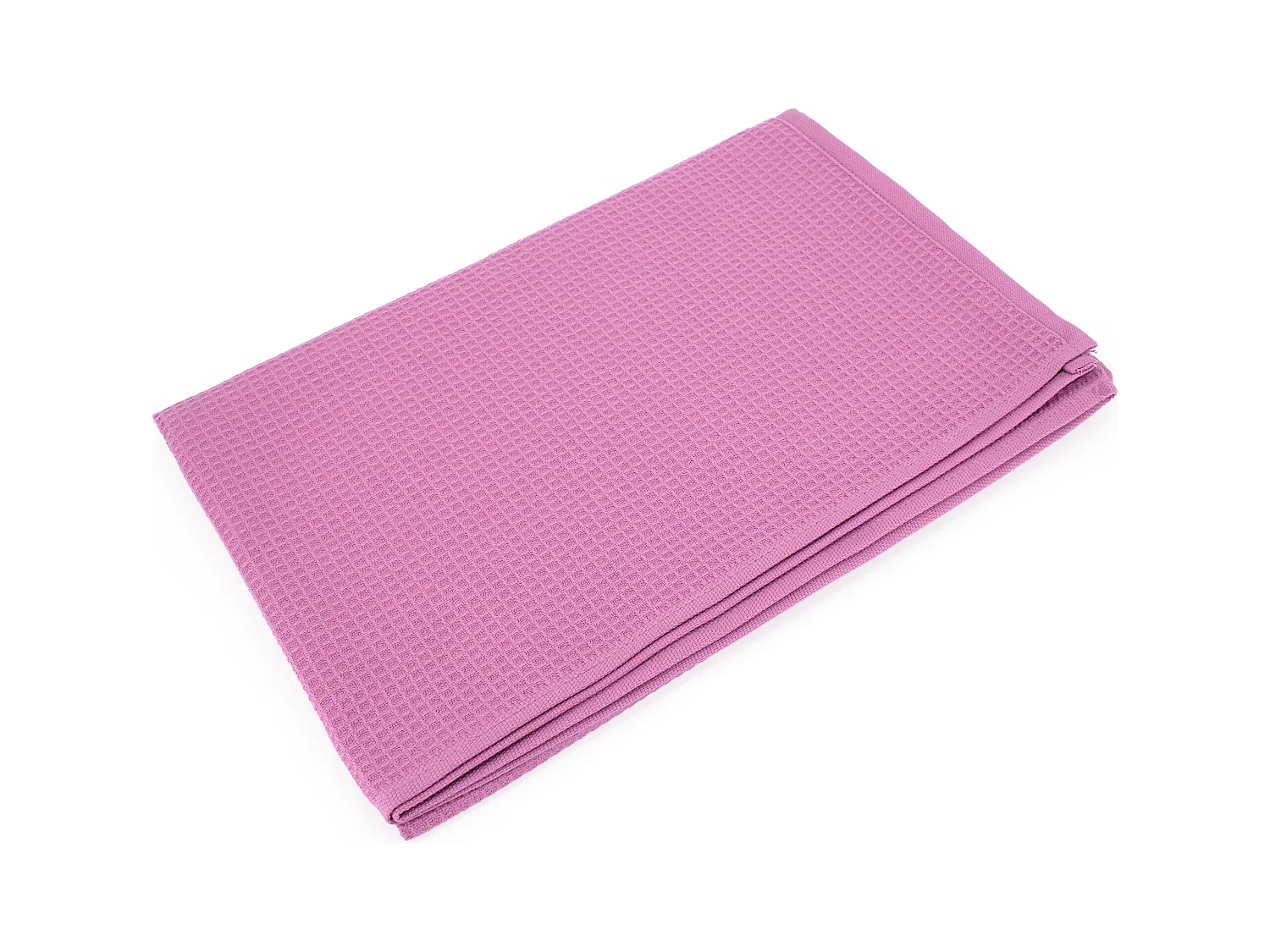 Drap de bain 90x160 cm nid d'abeille PURE WAFFLE 300 g/m² rose lavande