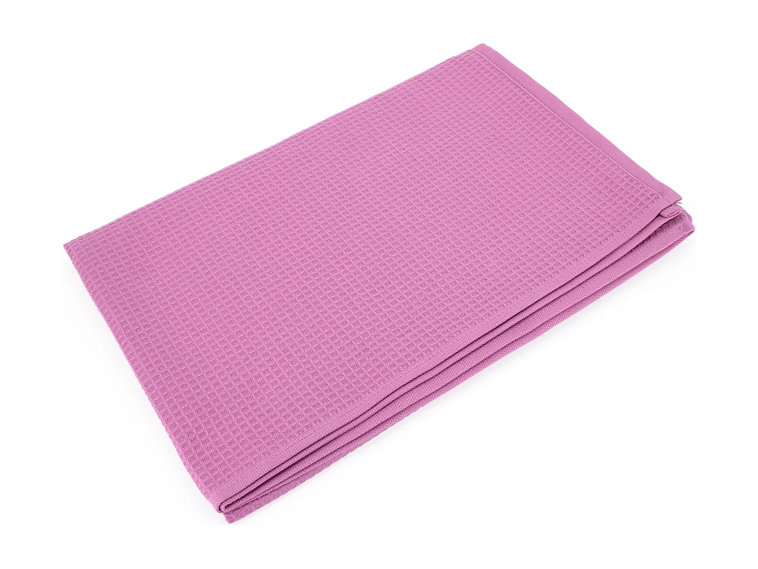 Drap de bain 90x160 cm nid d'abeille PURE WAFFLE 300 g/m² rose lavande