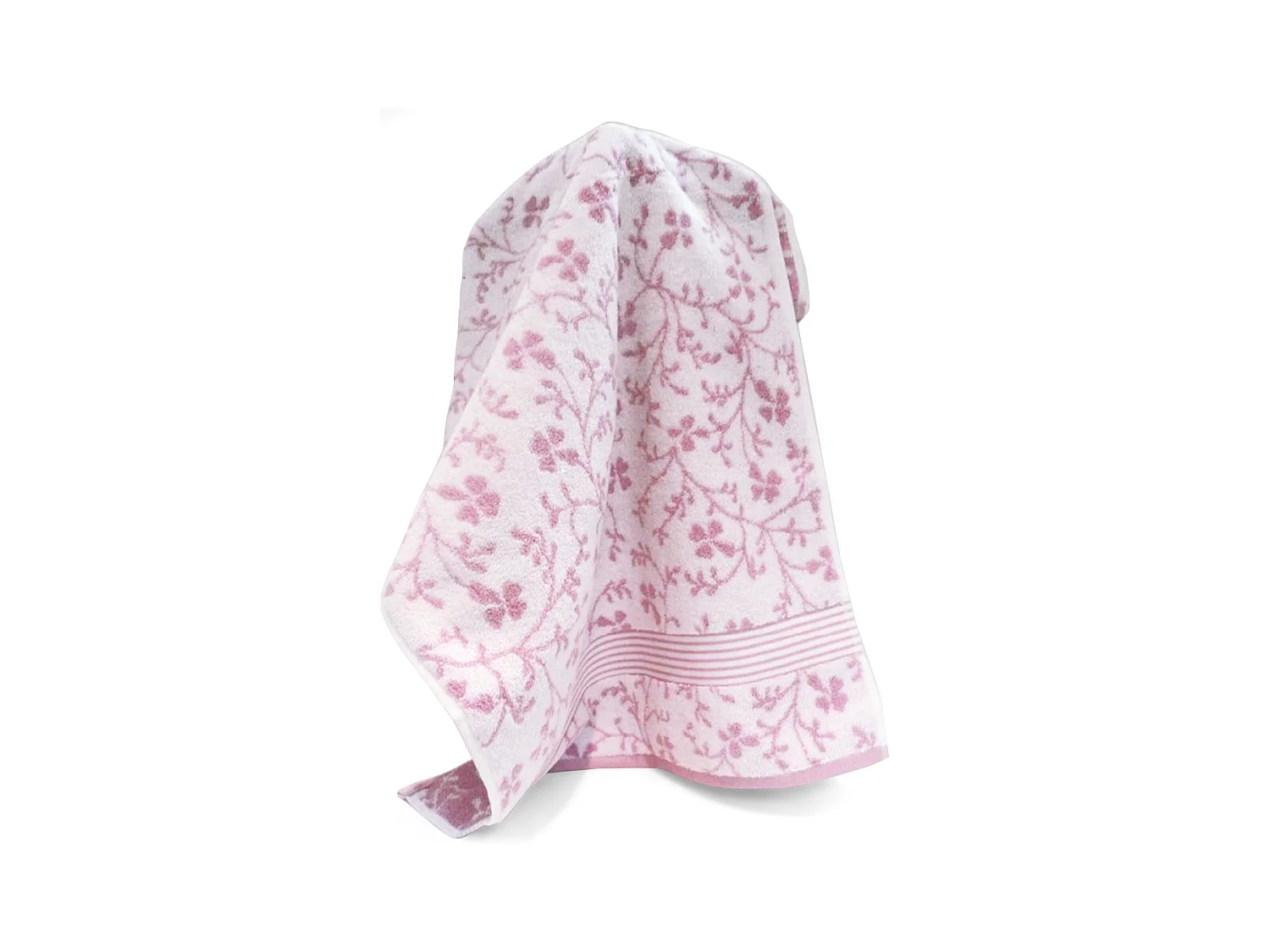 Drap de bain 100x150 cm VINTAGE FLORAL Rose 550 g/m2