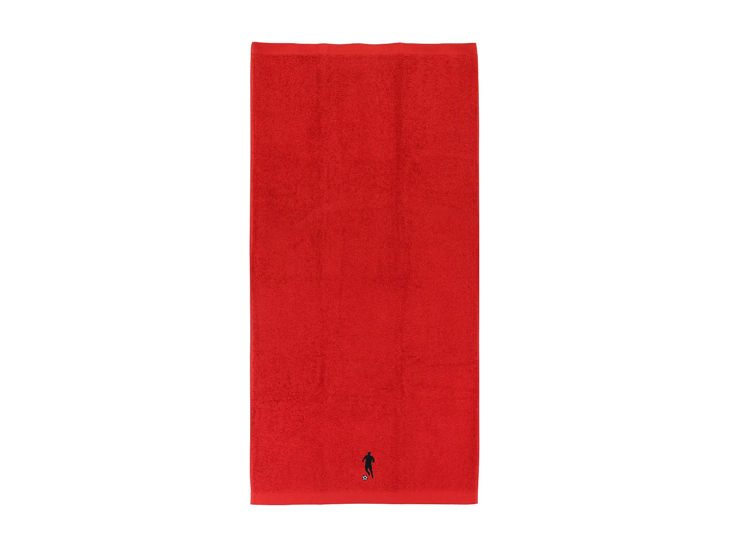 Drap de douche 70x140 cm coton 550 g/m2 PURE FOOTBALL Rouge
