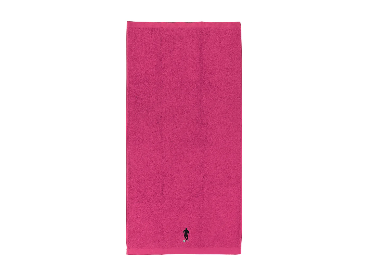 Drap de douche 70x140 cm coton 550 g/m2 PURE FOOTBALL Rose Fuchsia