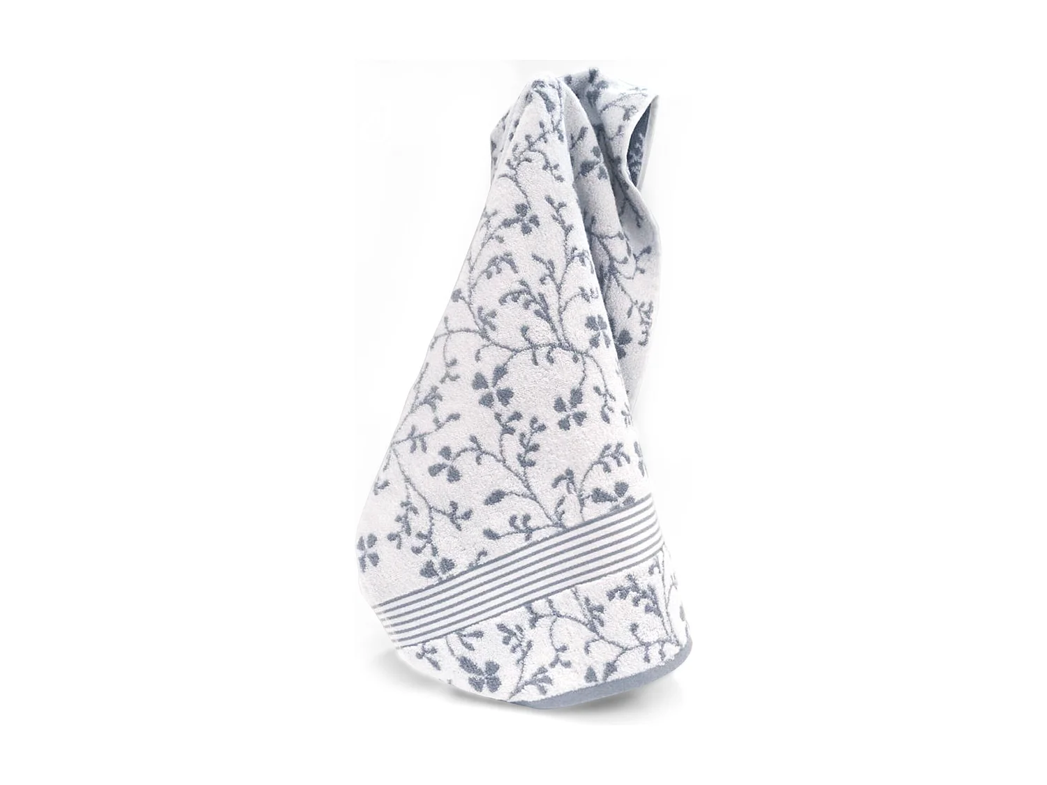 Drap de douche 70x140 cm VINTAGE FLORAL Gris 550 g/m2