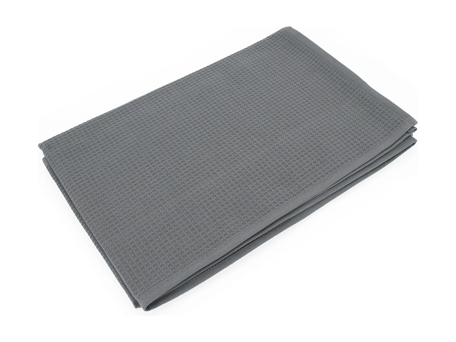 Drap de bain 90x160 cm nid d'abeille PURE WAFFLE 300 g/m² anthracite