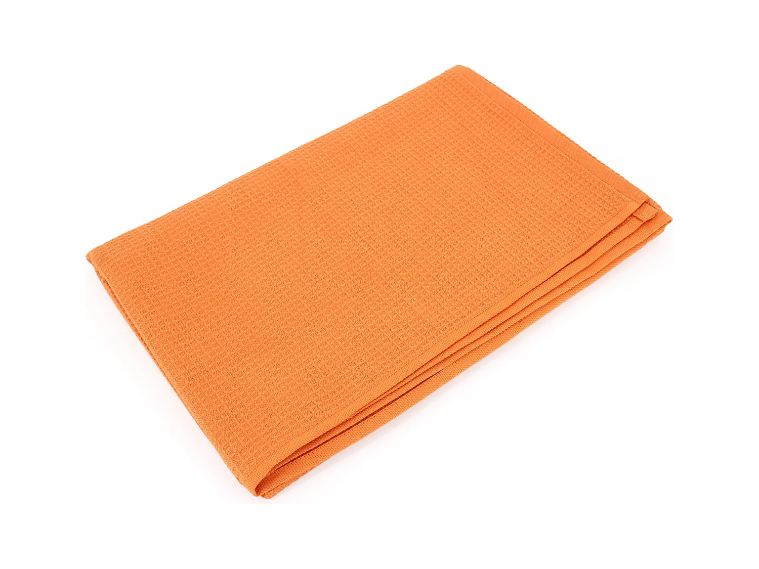 Drap de bain 90x160 cm nid d'abeille PURE WAFFLE 300 g/m² orange butane