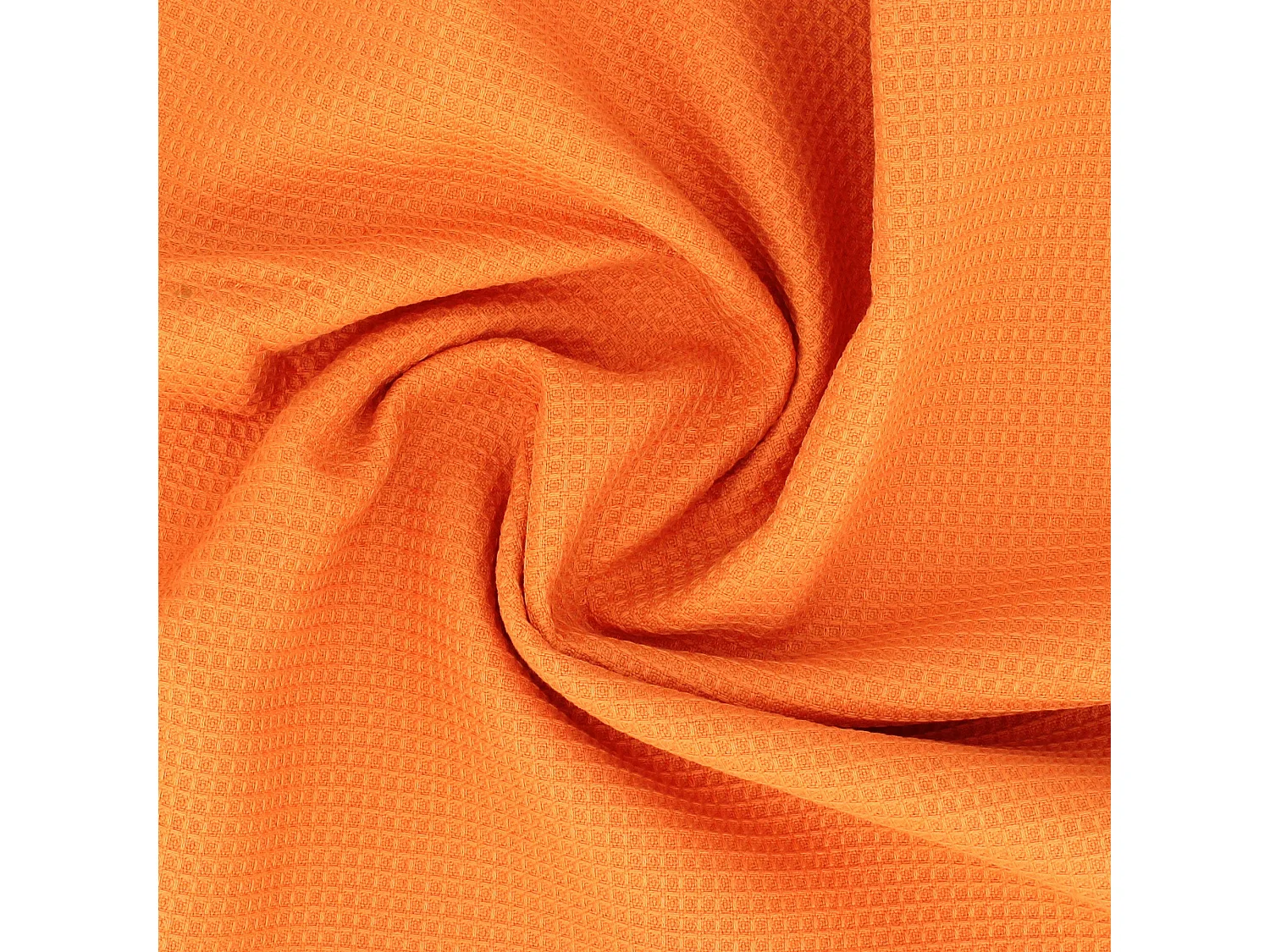 Drap de bain 90x160 cm nid d'abeille PURE WAFFLE 300 g/m² orange butane