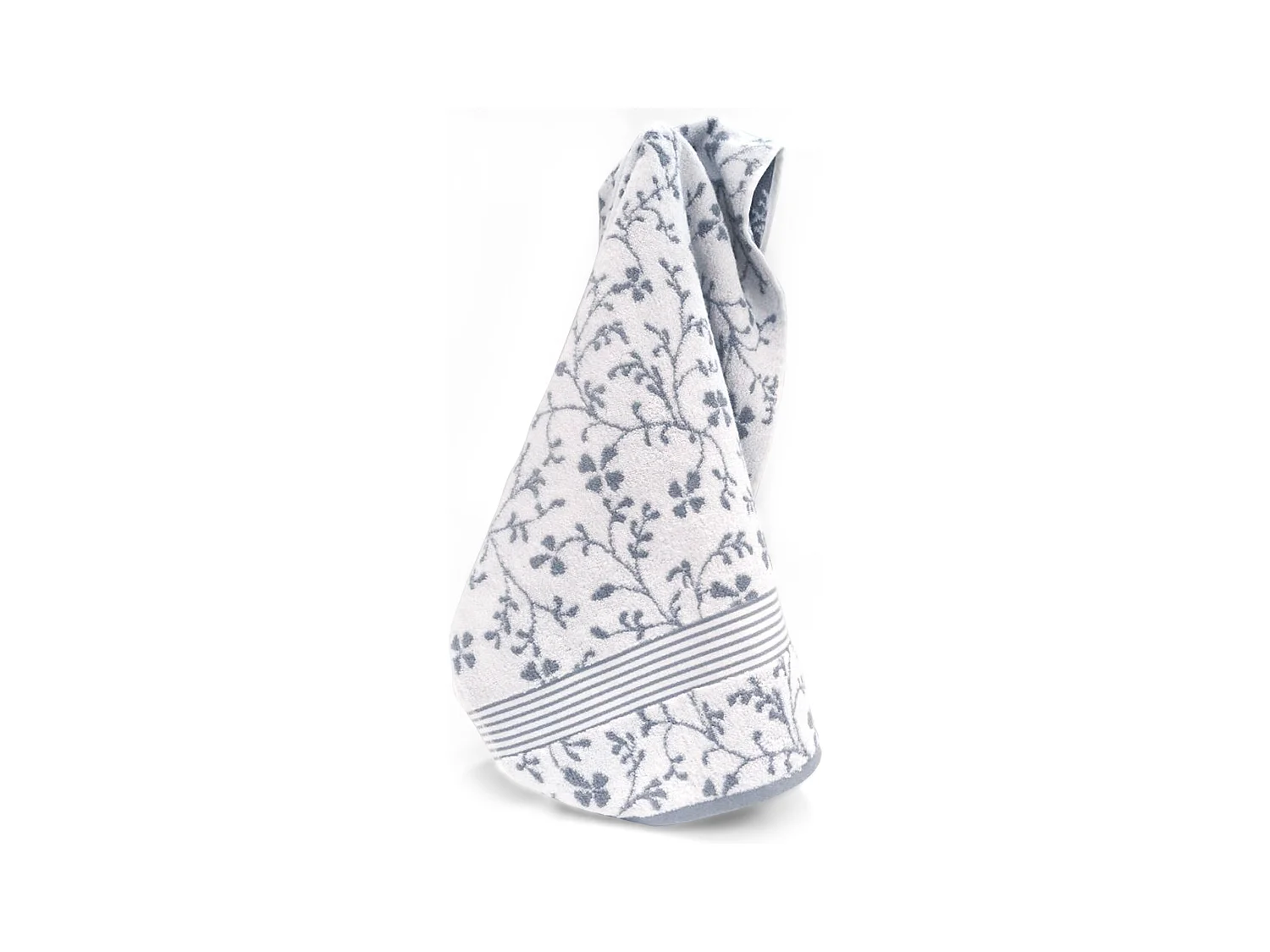 Drap de bain 100x150 cm VINTAGE FLORAL Gris 550 g/m2
