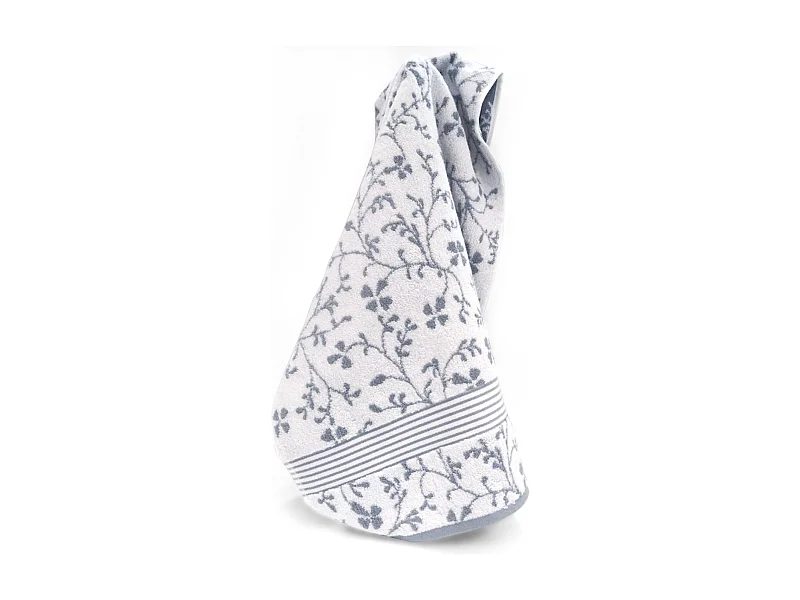 Drap de bain 100x150 cm VINTAGE FLORAL Gris 550 g/m2