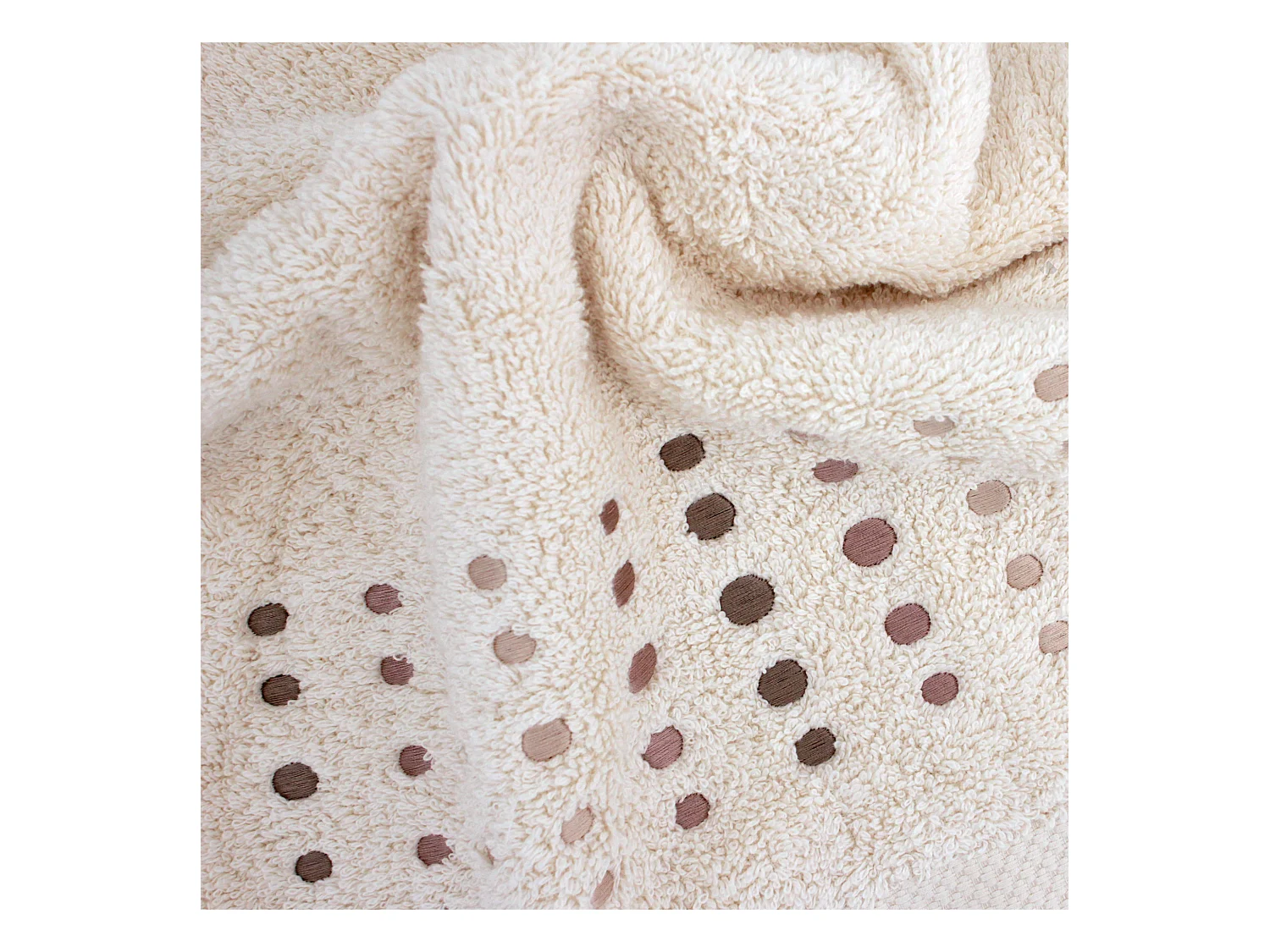 Drap de douche 70x140 cm coton 550 g/m2 PURE POINTS Beige