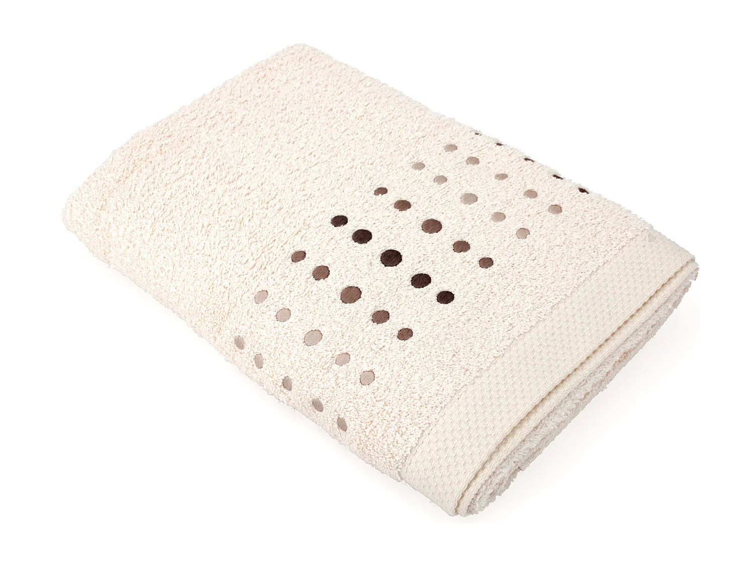 Drap de douche 70x140 cm coton 550 g/m2 PURE POINTS Beige