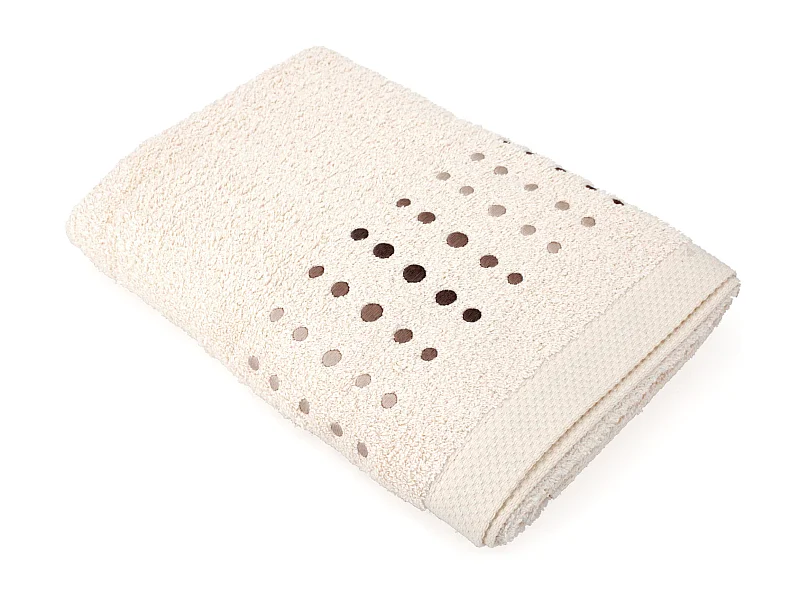 Drap de douche 70x140 cm coton 550 g/m2 PURE POINTS Beige