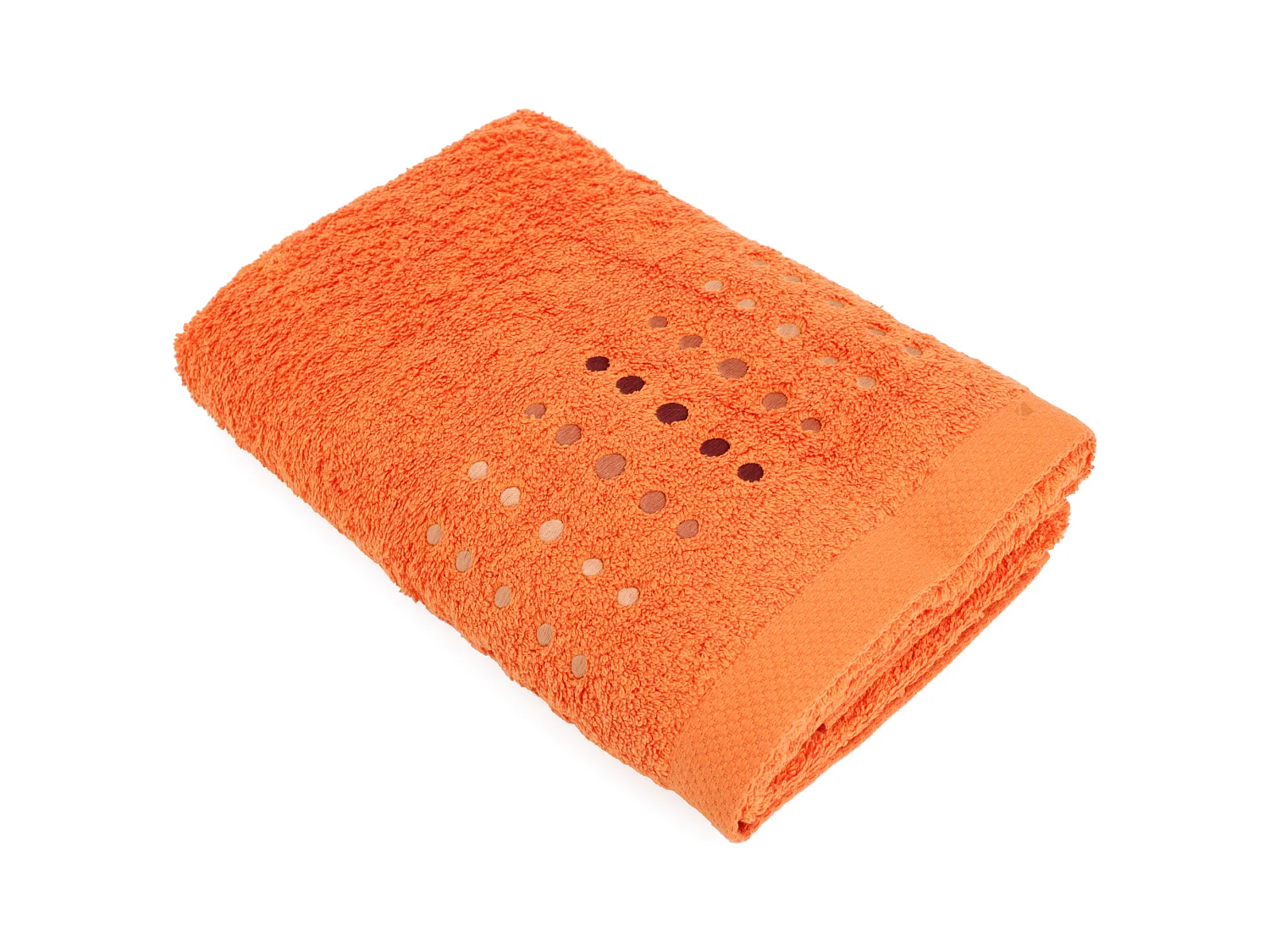 Drap de douche 70x140 cm coton 550 g/m2 PURE POINTS Orange Butane