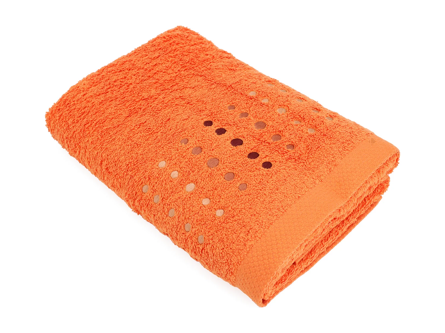 Drap de douche 70x140 cm coton 550 g/m2 PURE POINTS Orange Butane