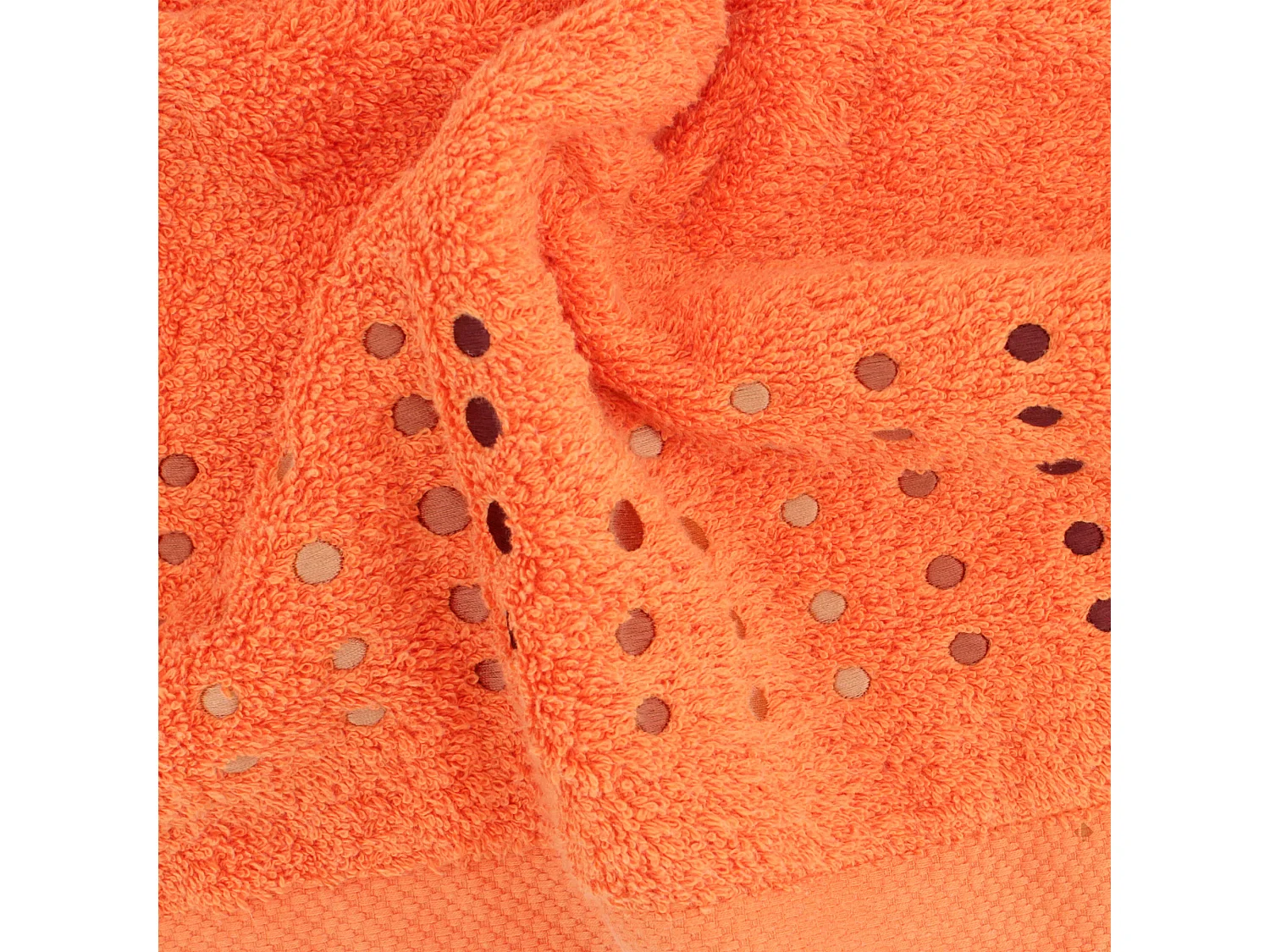 Drap de douche 70x140 cm coton 550 g/m2 PURE POINTS Orange Butane