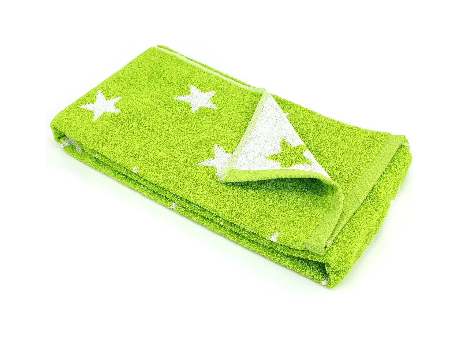 Drap de douche 70x140 cm coton 480 g/m2 STARS Vert