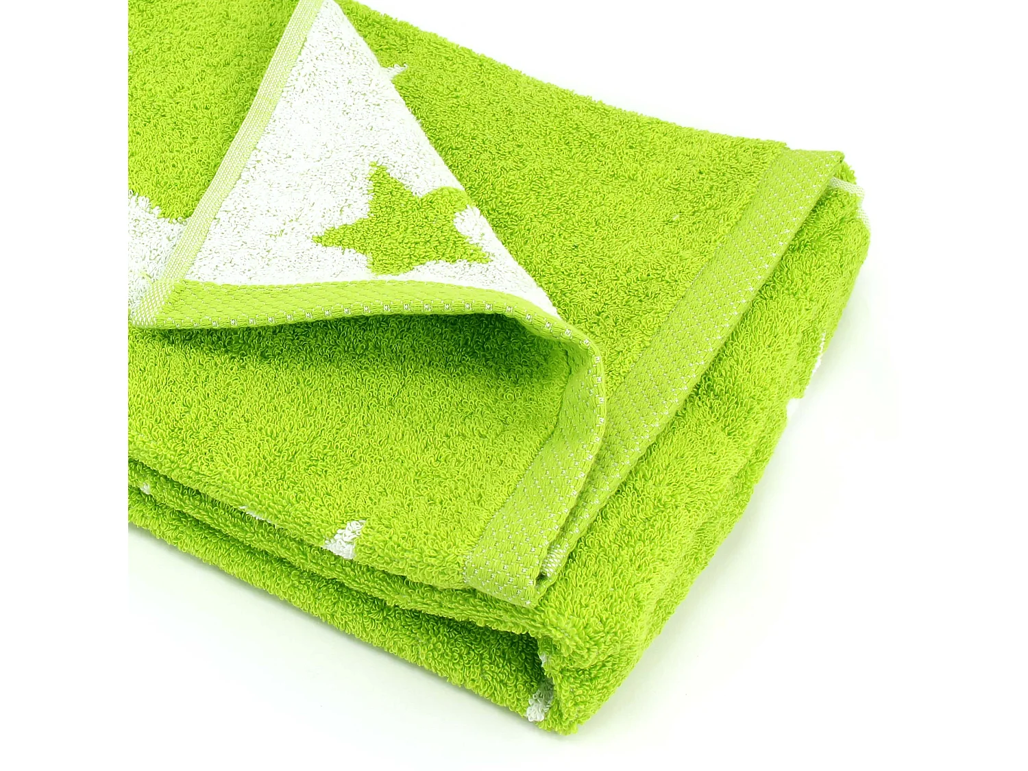 Drap de douche 70x140 cm coton 480 g/m2 STARS Vert