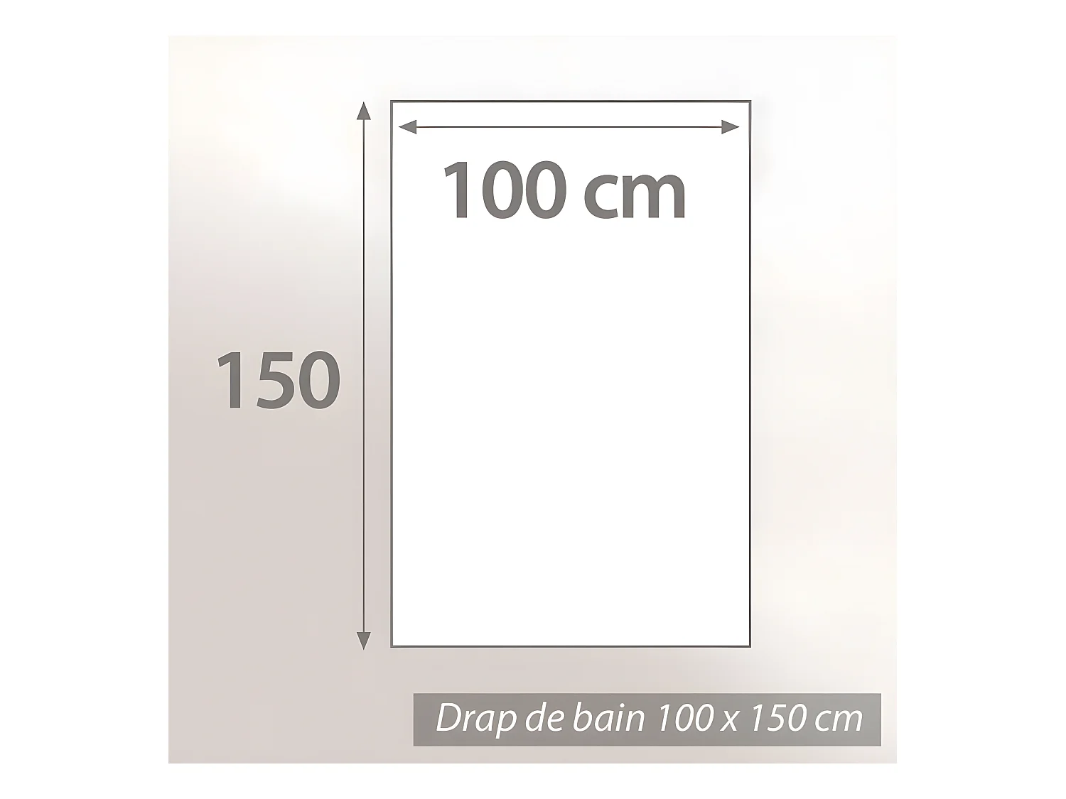 Drap de bain 100x150 cm coton 550 g/m2 PURE POINTS Vert Kaki