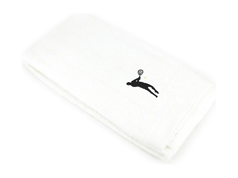 Drap de douche 70x140 cm coton 550 g/m2 PURE TENNIS Blanc