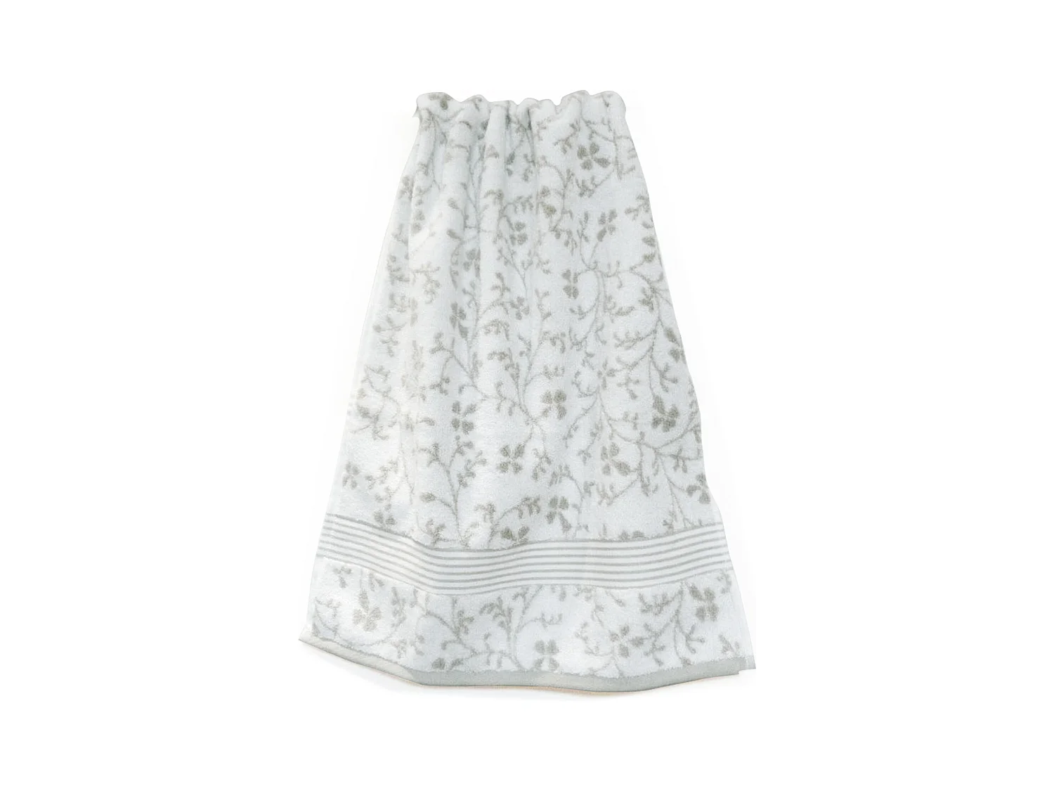 Drap de douche 70x140 cm VINTAGE FLORAL Vert Gris 550 g/m2