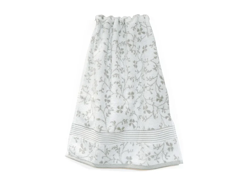 Drap de bain 100x150 cm VINTAGE FLORAL Vert Gris 550 g/m2